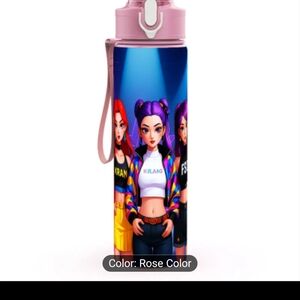 K-Pop Water Bottle With Wrislet